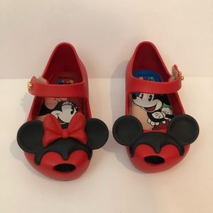 Mini Melissa x Disney Mickey and Minnie Mary Janes